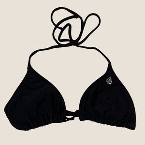 Volcom Black Triangle Bikini Top